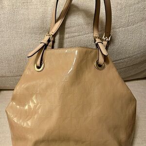 Michael Kors Tan Patent Shoulder Bag Authentic